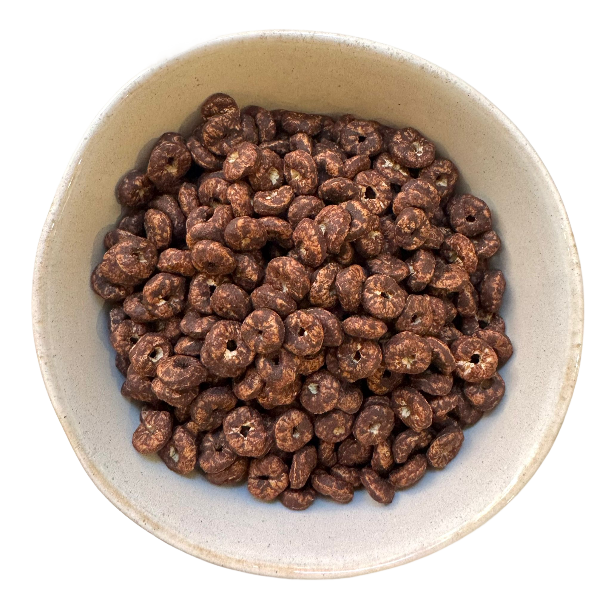 Bowl of Steady Eddy's chocolate cereal